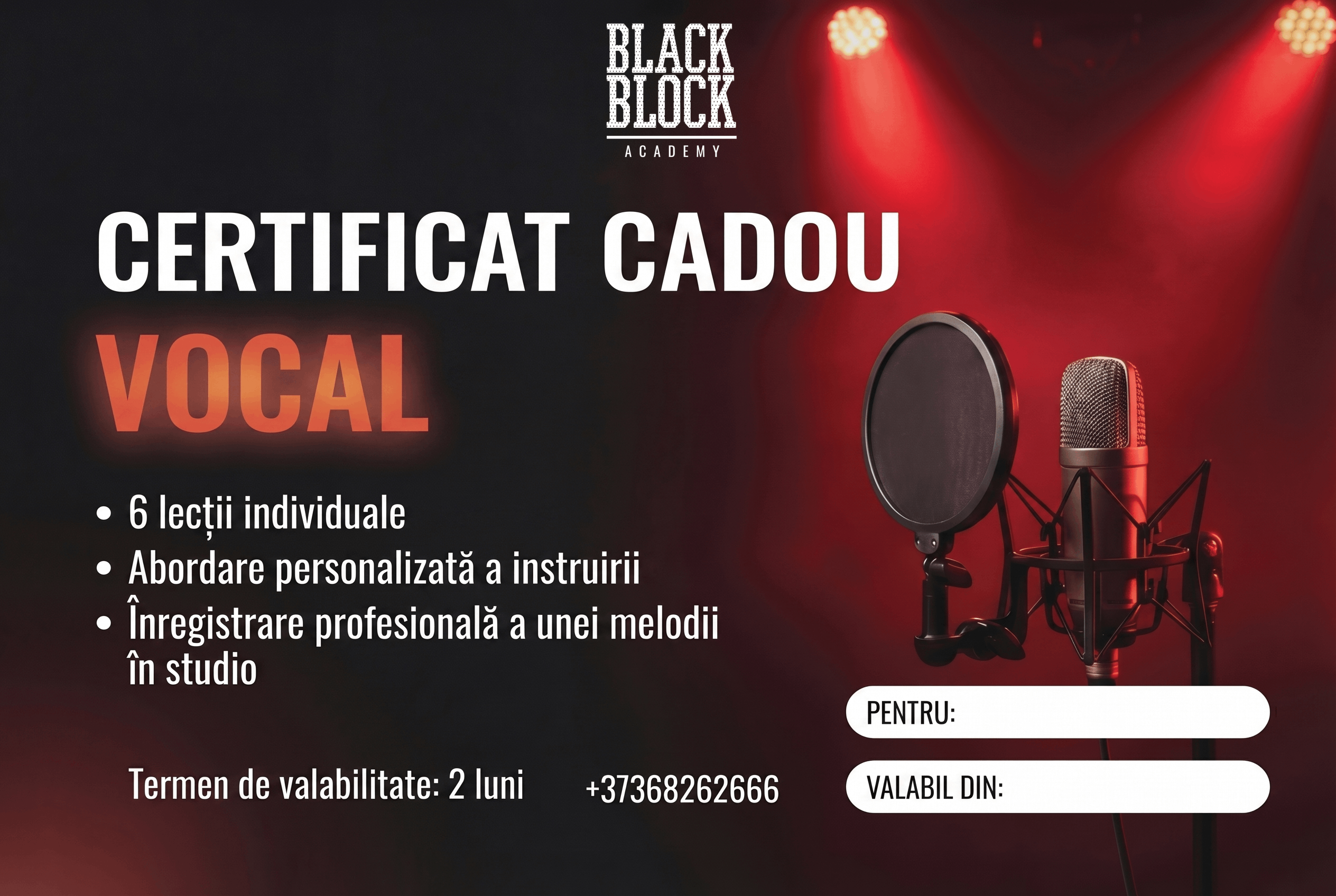 CERTIFICAT vocal